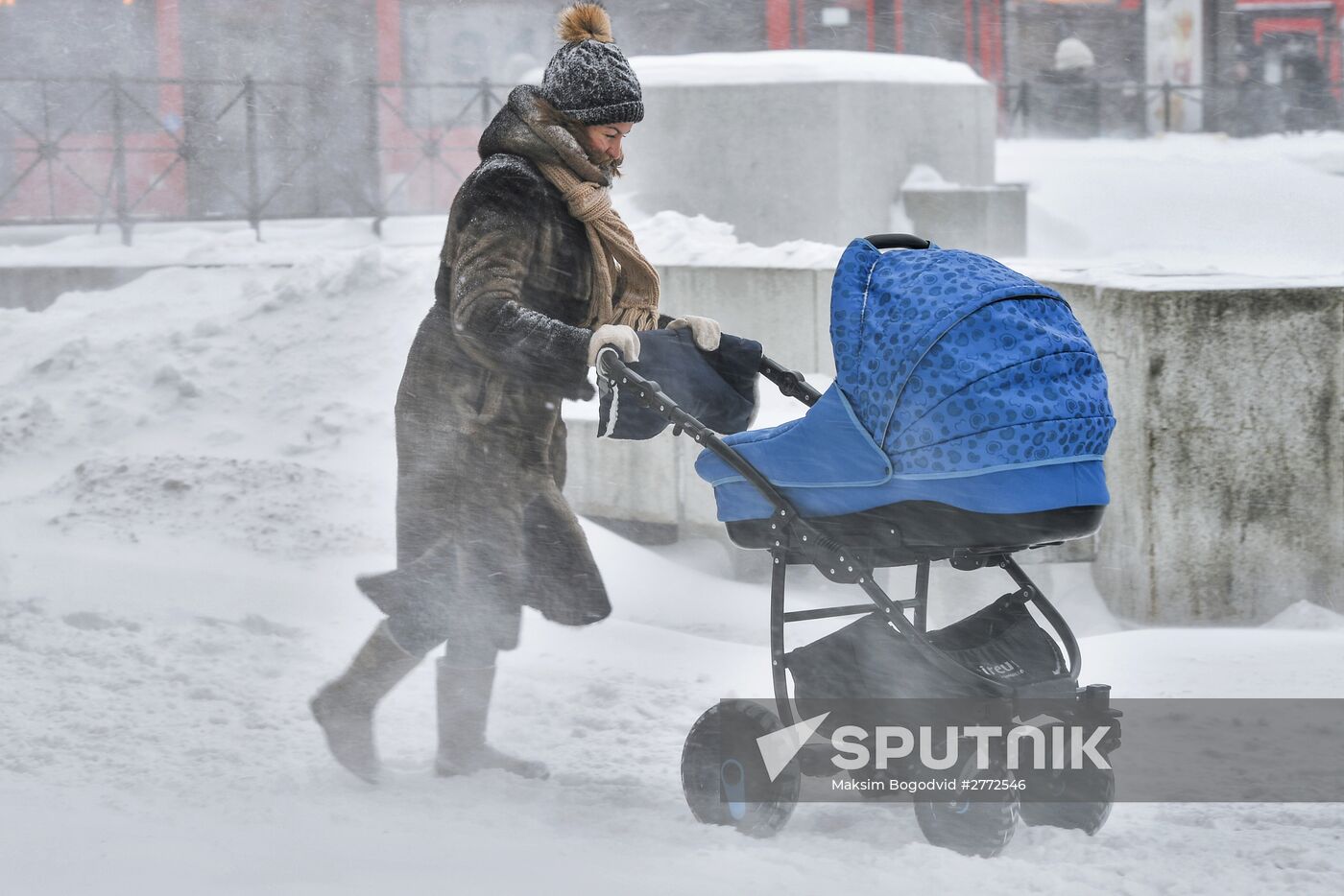 Snow removal in Kazan