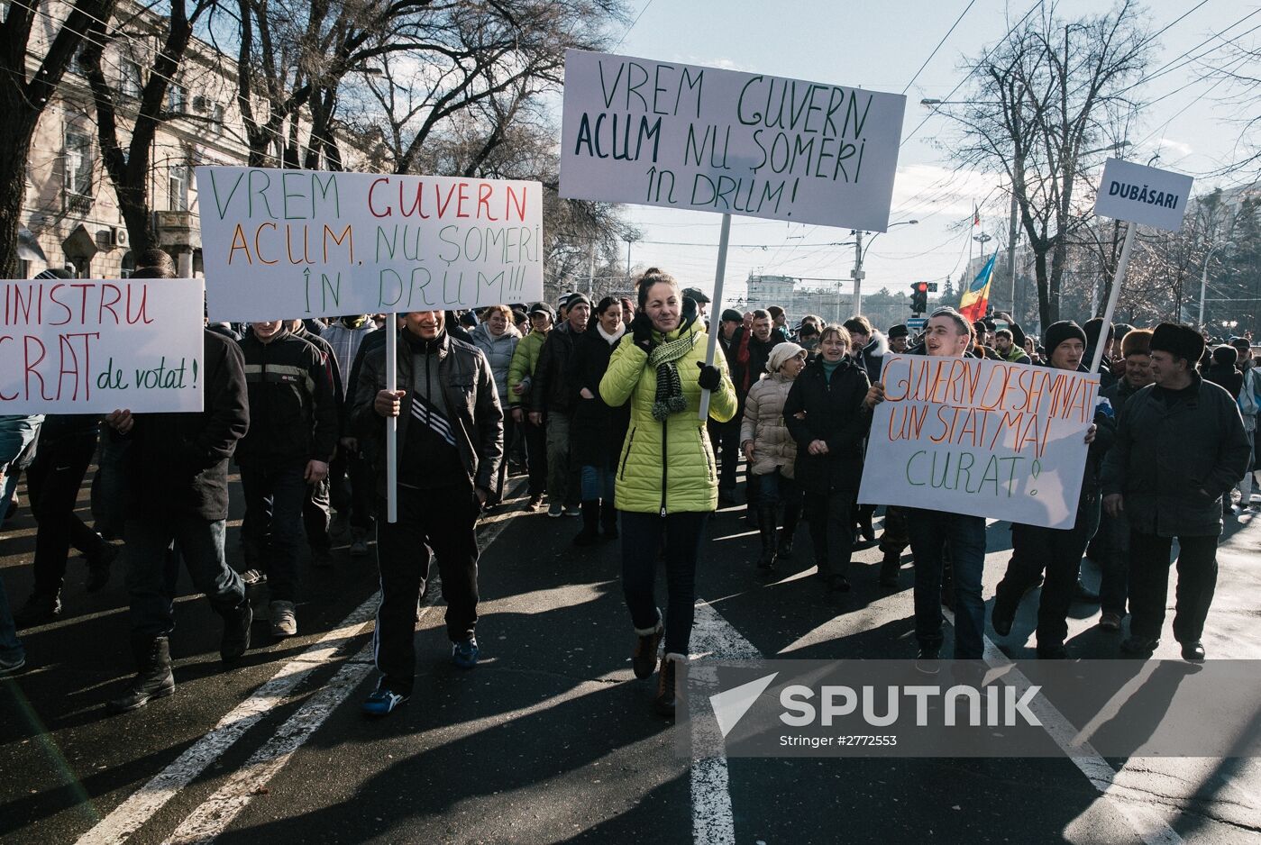 Opposition rally in Moldova