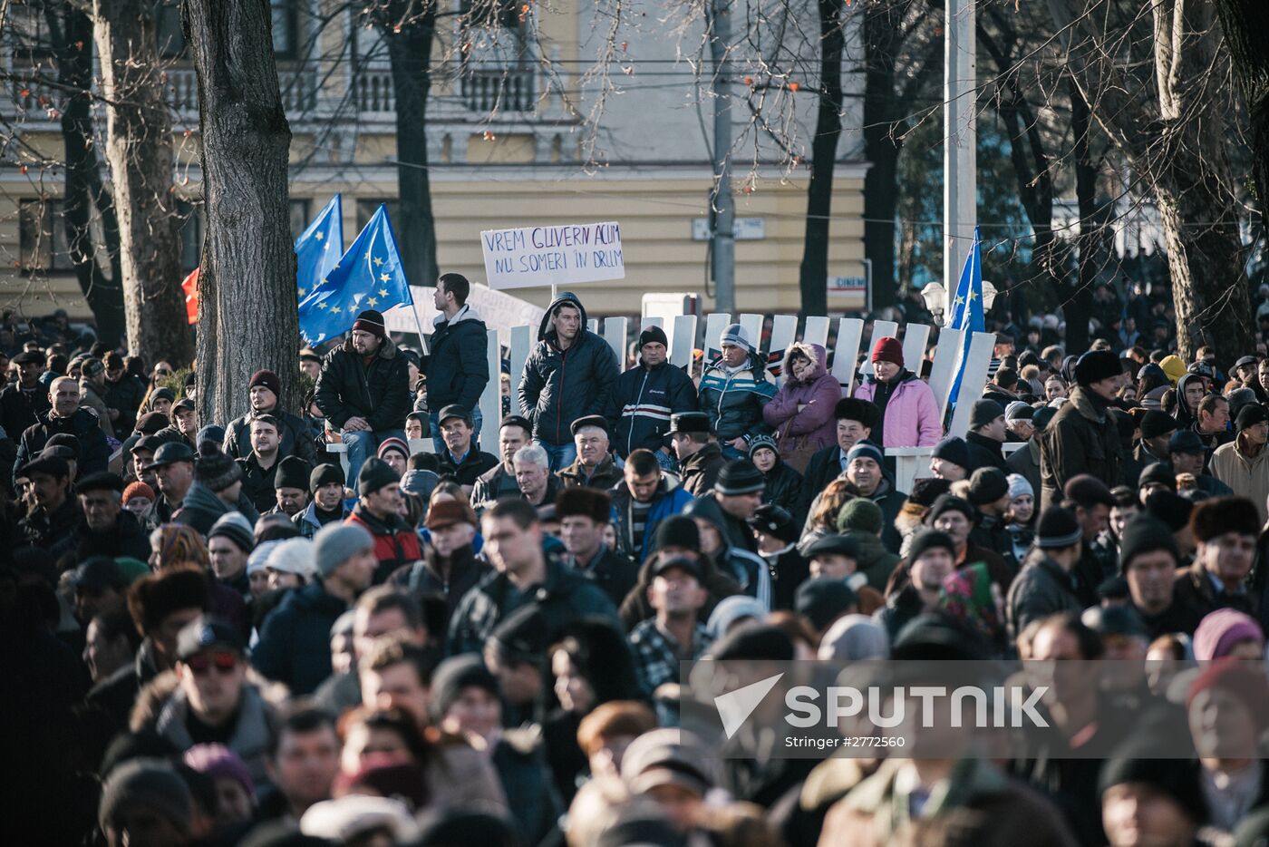 Opposition rally in Moldova