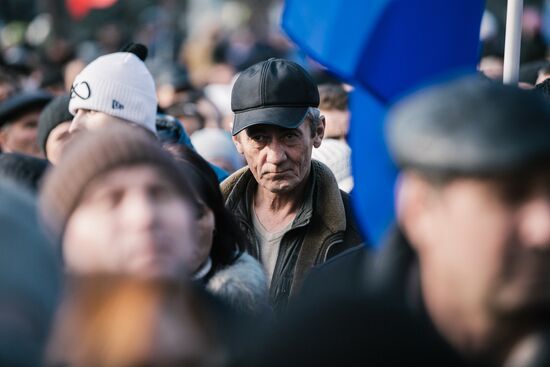 Opposition rally in Moldova