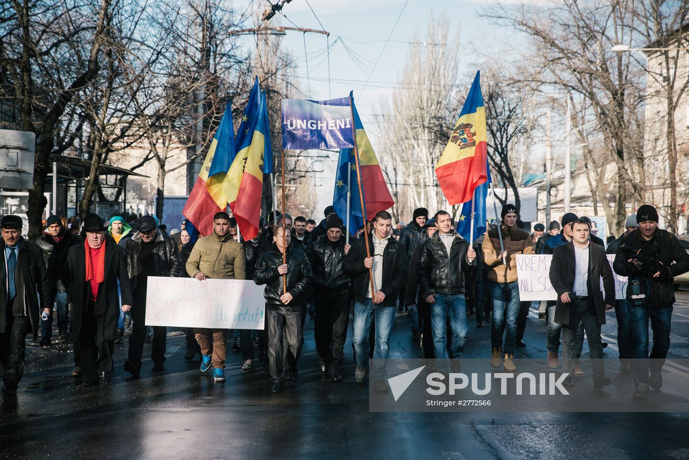 Opposition rally in Moldova