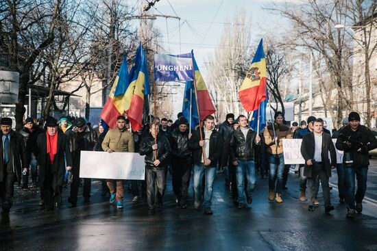 Opposition rally in Moldova