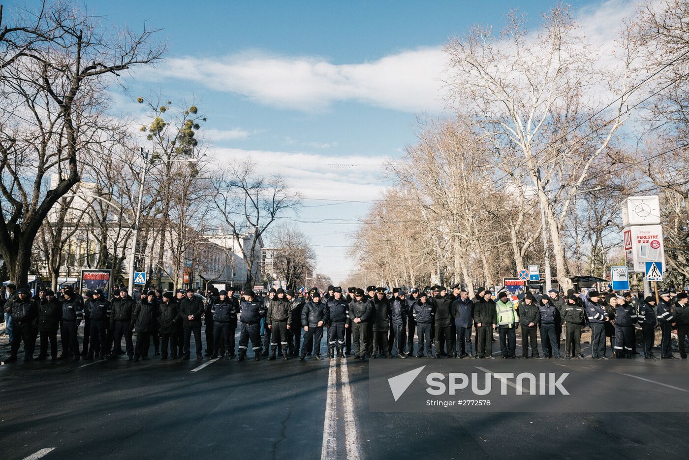 Opposition rally in Moldova