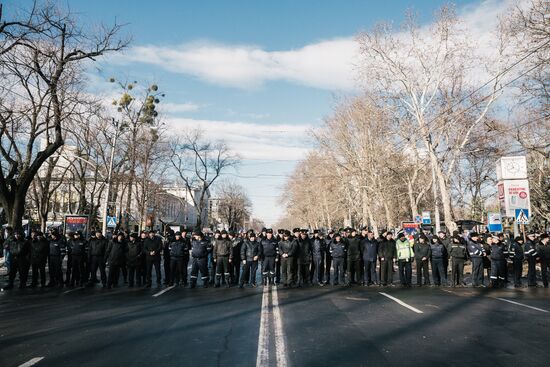 Opposition rally in Moldova
