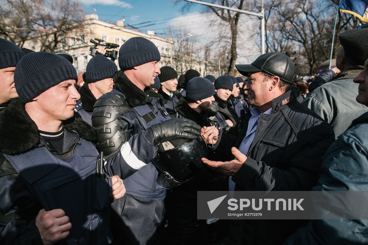 Opposition rally in Moldova