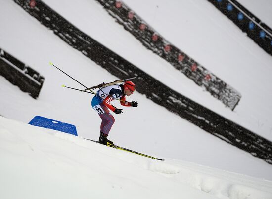 Biathlon World Cup 5th leg. Men. Individual race