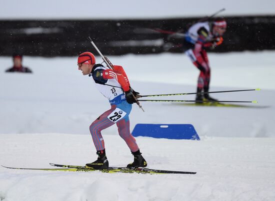 Biathlon World Cup 5th leg. Men. Individual race