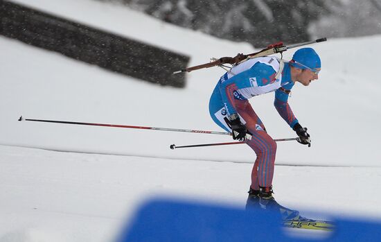 Biathlon World Cup 5th leg. Men. Individual race