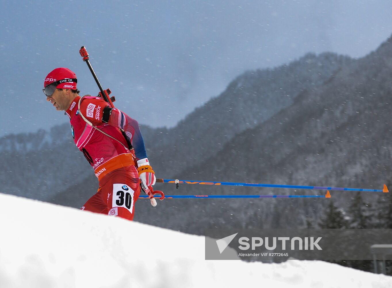 Biathlon World Cup 5th leg. Men. Individual race