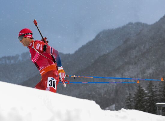 Biathlon World Cup 5th leg. Men. Individual race