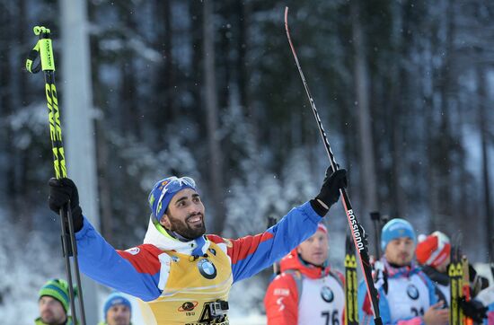 Biathlon World Cup 5th leg. Men. Individual race