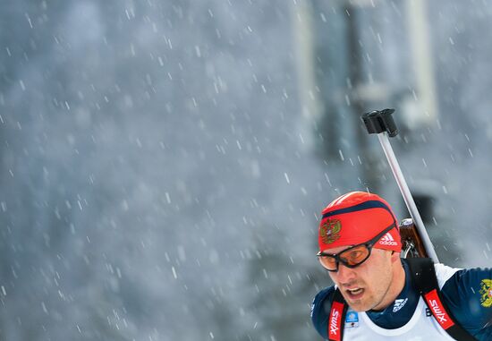 Biathlon World Cup 5th leg. Men. Individual race
