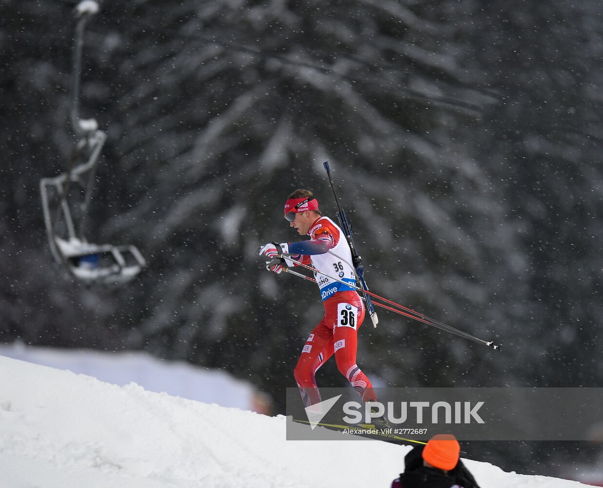 Biathlon. 5th Stage of World Cup. Men's Individual