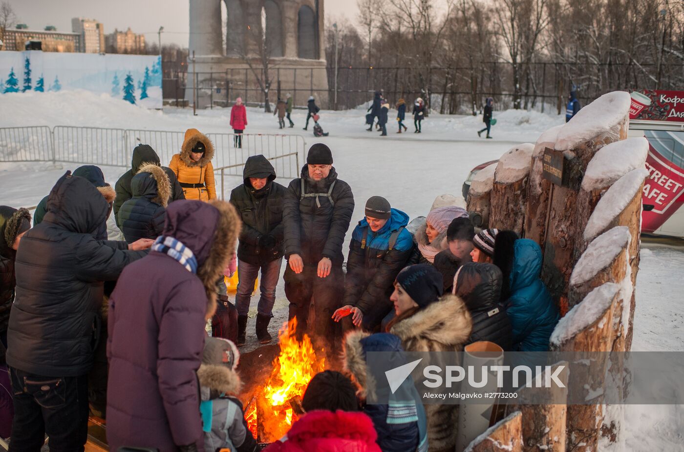 Ice town "Belovodye" in Omsk