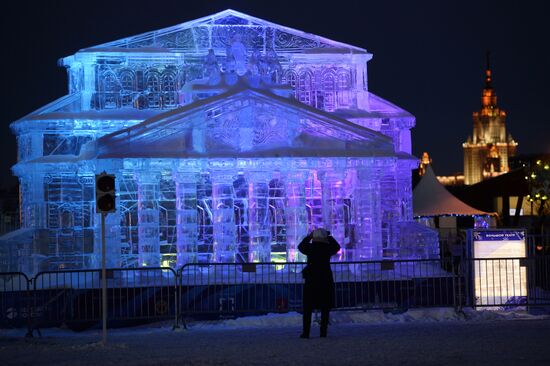 "The Ice Moscow. A Family Circle" festival in Pobedy Park on Poklonnaya Hill
