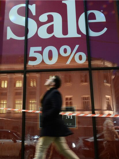 Discount sales in Moscow stores