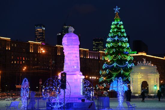 "The Ice Moscow. A Family Circle" festival in Pobedy Park on Poklonnaya Hill