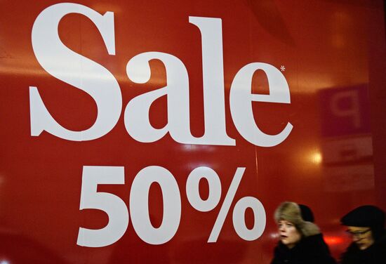 Discount sales in Moscow stores