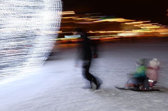 "The Ice Moscow. A Family Circle" festival in Pobedy Park on Poklonnaya Hill