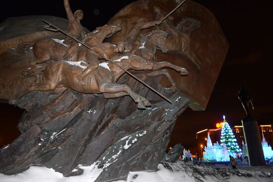 "The Ice Moscow. A Family Circle" festival in Pobedy Park on Poklonnaya Hill
