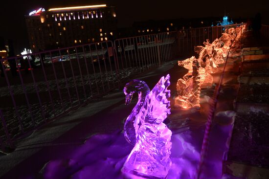 "The Ice Moscow. A Family Circle" festival in Pobedy Park on Poklonnaya Hill