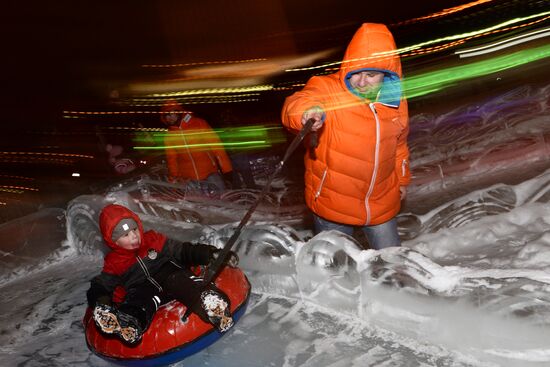 "The Ice Moscow. A Family Circle" festival in Pobedy Park on Poklonnaya Hill