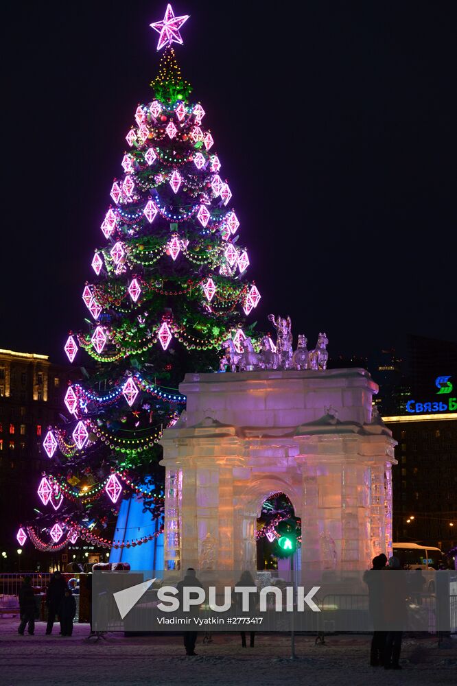 "The Ice Moscow. A Family Circle" festival in Pobedy Park on Poklonnaya Hill