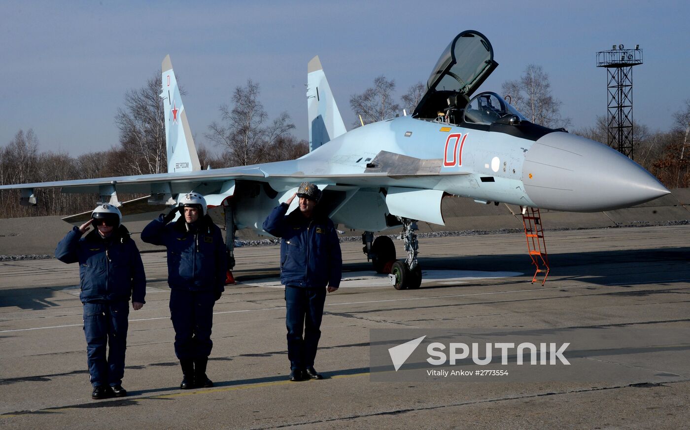 Eastern Military District air force regiment gets two new Sukhoi 35S jets