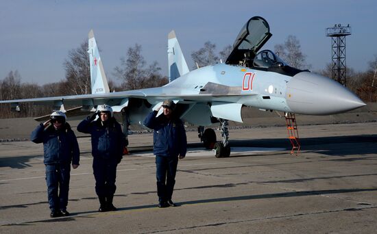 Eastern Military District air force regiment gets two new Sukhoi 35S jets