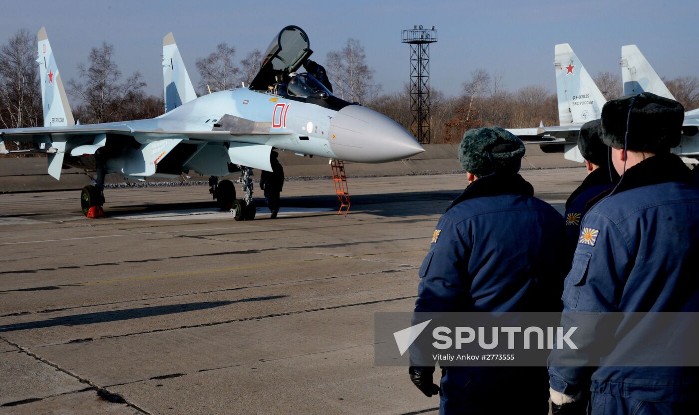 Eastern Military District air force regiment gets two new Sukhoi 35S jets