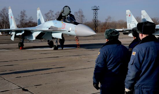Eastern Military District air force regiment gets two new Sukhoi 35S jets