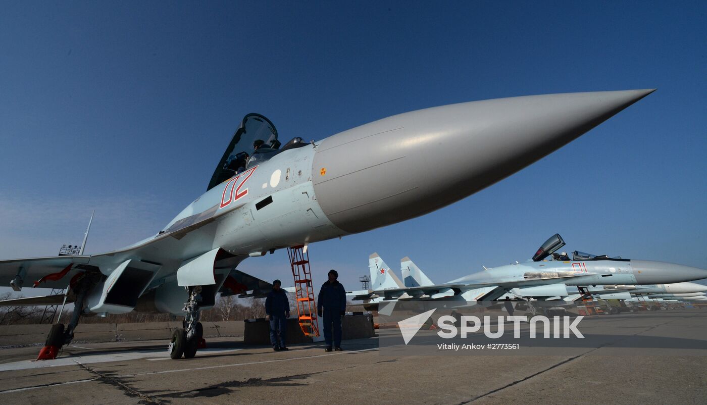Eastern Military District air force regiment gets two new Sukhoi 35S jets