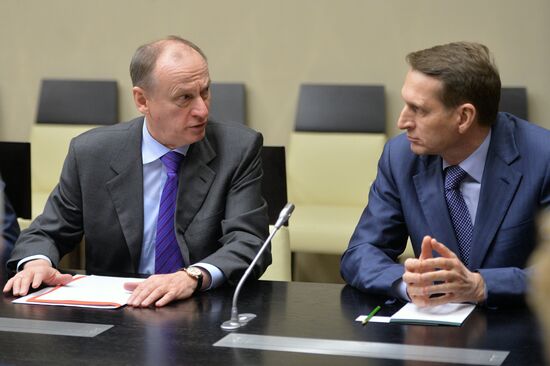 President Vladimir Putin chairs Russia's Security Council meeting