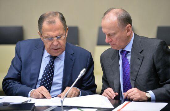 President Vladimir Putin chairs Russia's Security Council meeting