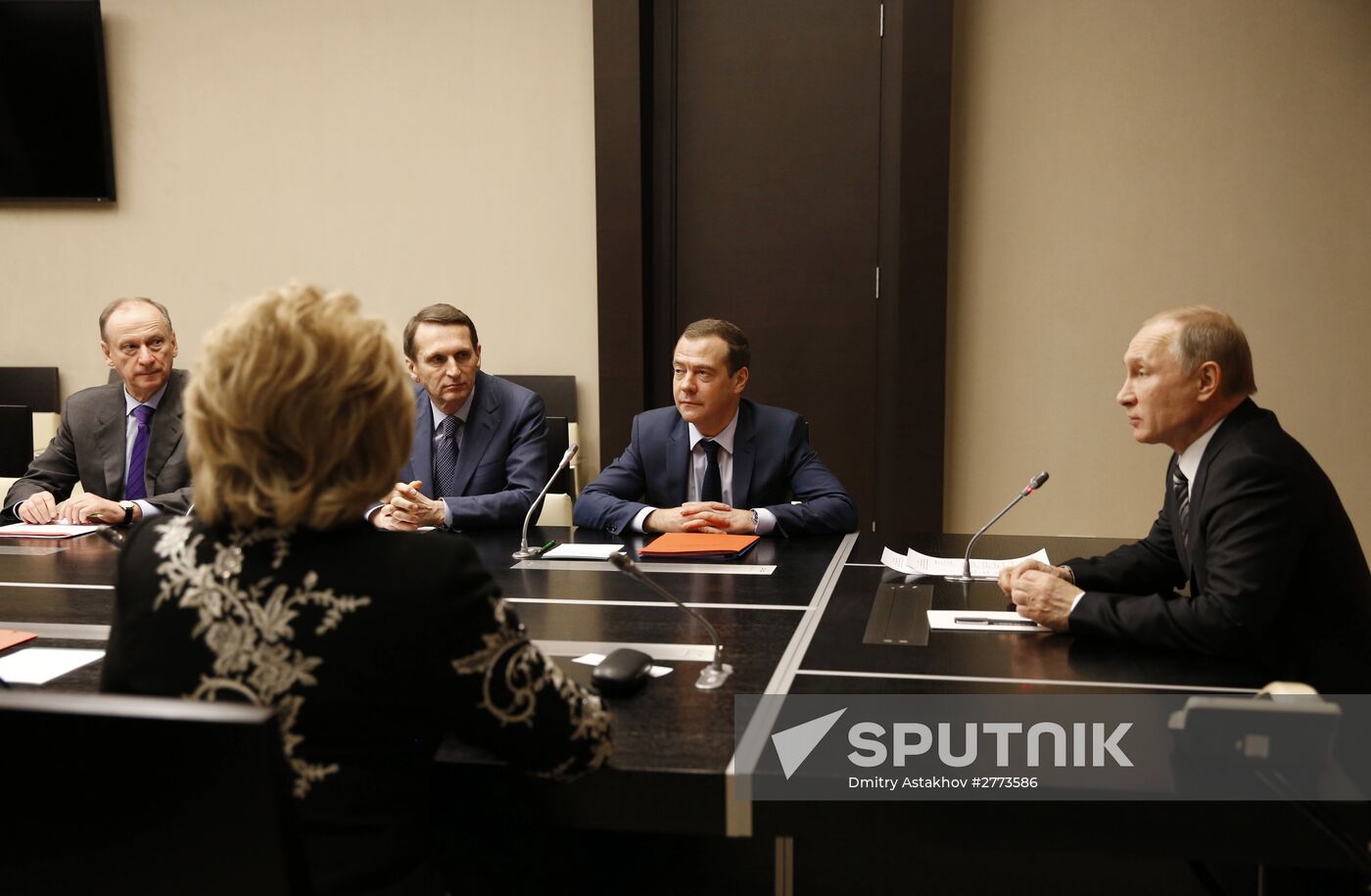 President Vladimir Putin chairs Russia's Security Council meeting