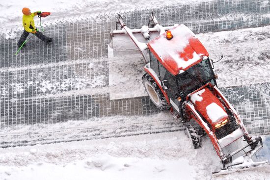 Snow in Moscow