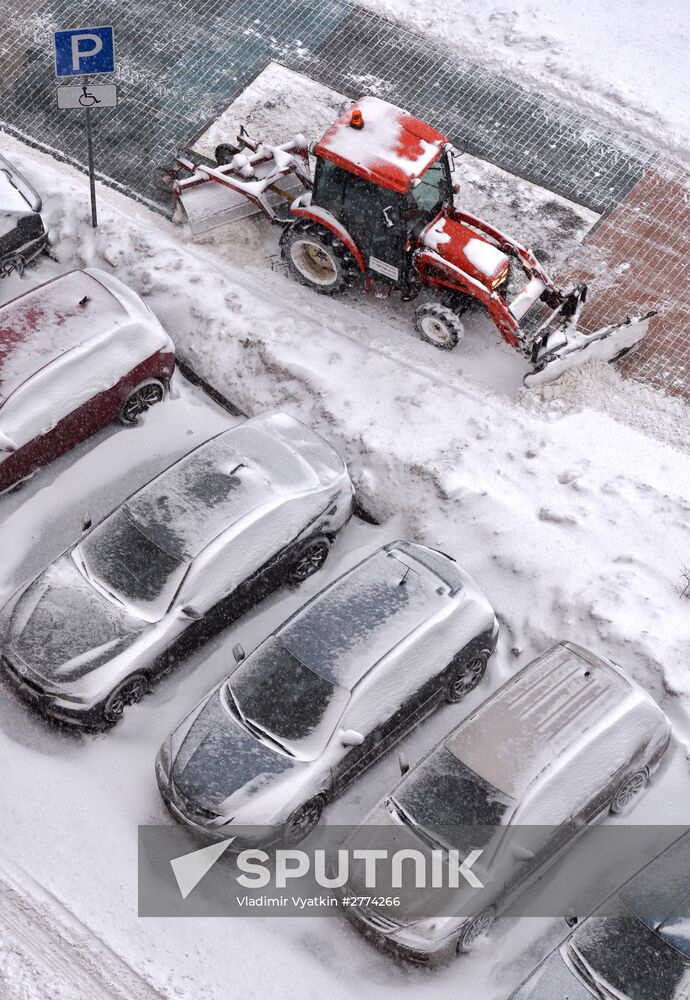 Snow in Moscow