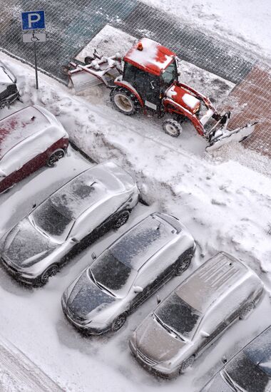 Snow in Moscow