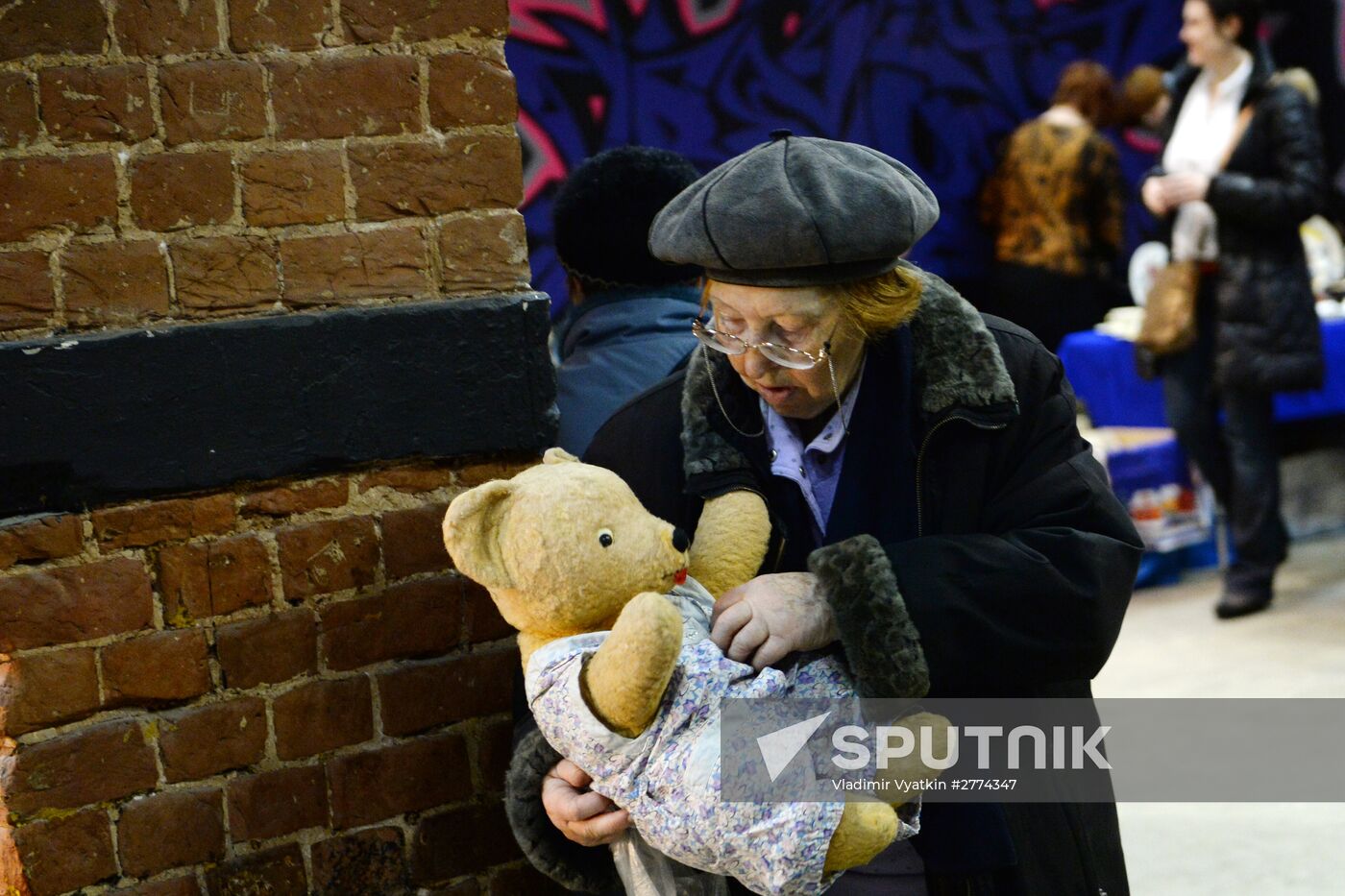 Winter flea market at Museum of Moscow
