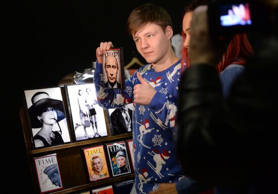 Winter flea market at Museum of Moscow