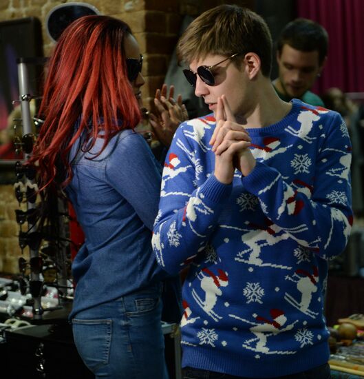 Winter flea market at Museum of Moscow