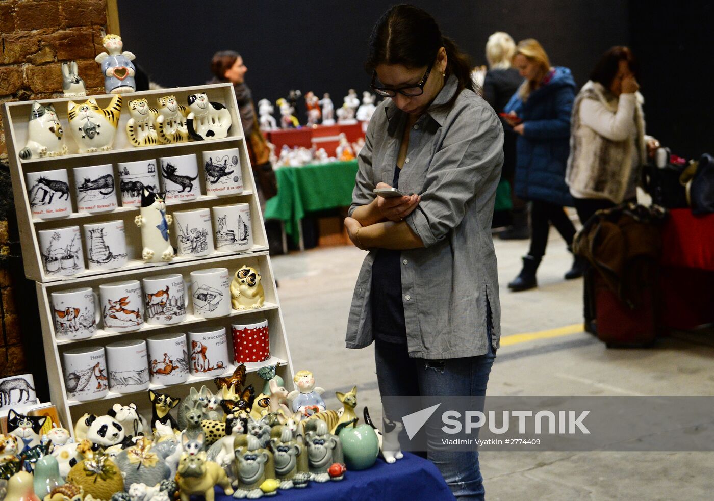 Winter flea market at Museum of Moscow