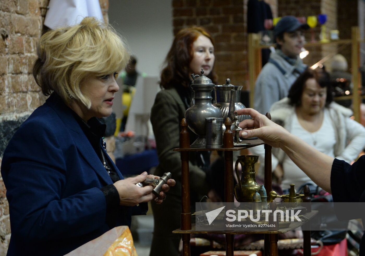 Winter flea market at Museum of Moscow