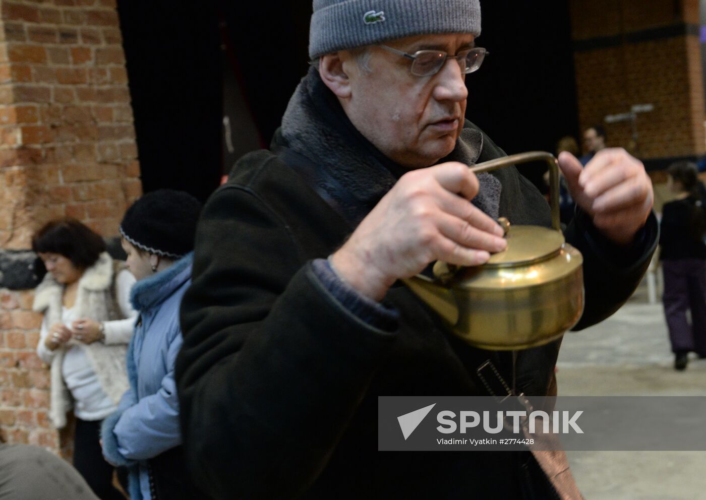 Winter flea market at Museum of Moscow