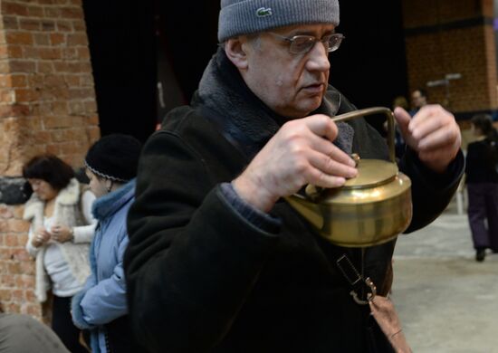 Winter flea market at Museum of Moscow