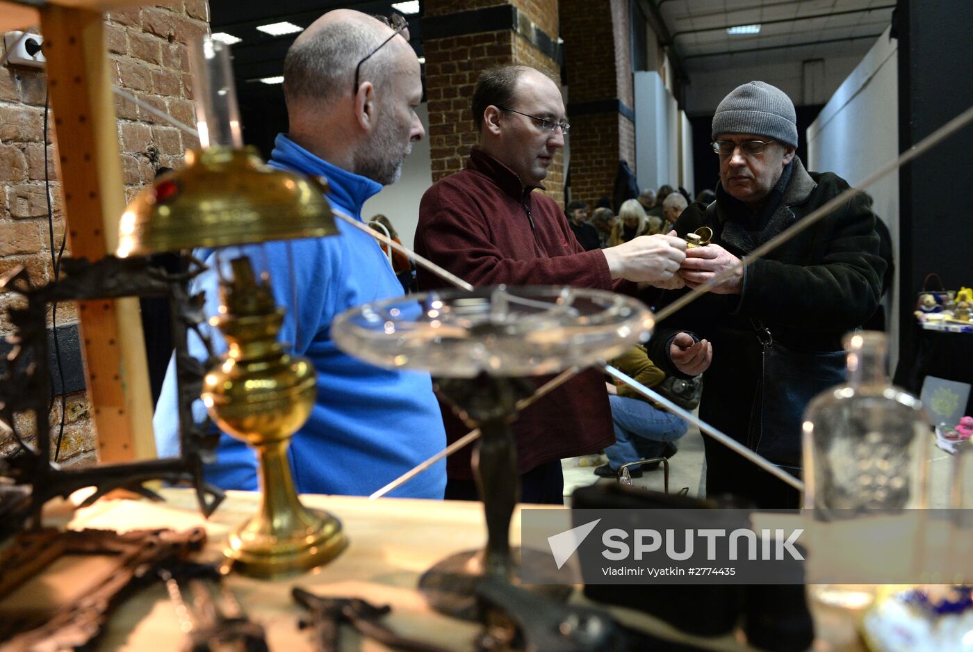 Winter flea market at Museum of Moscow
