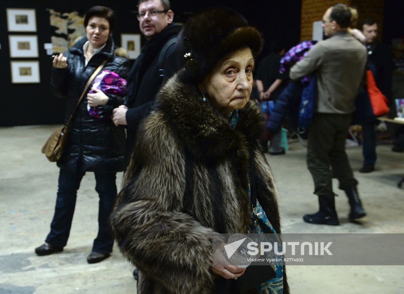 Winter flea market at Museum of Moscow