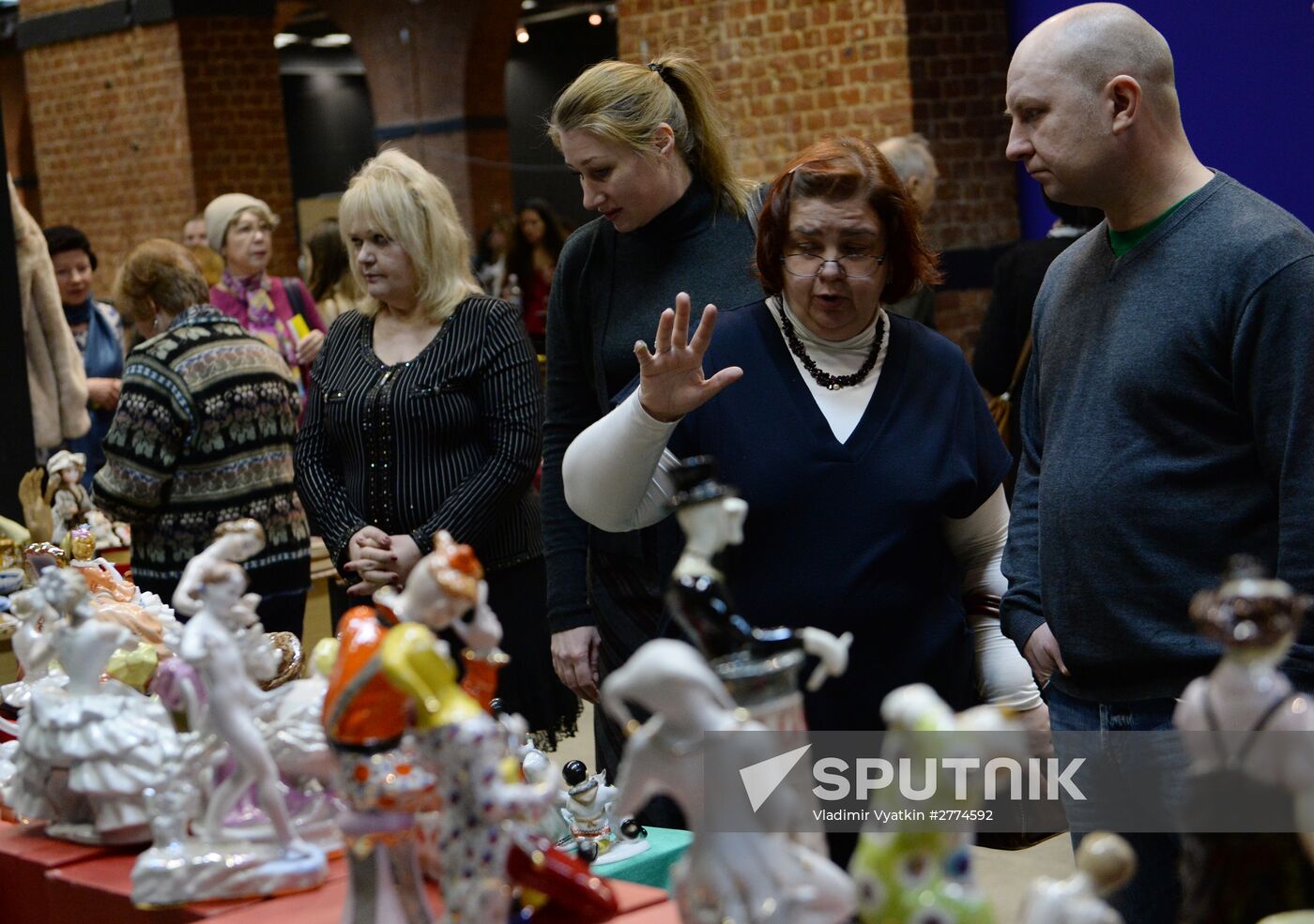 Winter flea market at Museum of Moscow