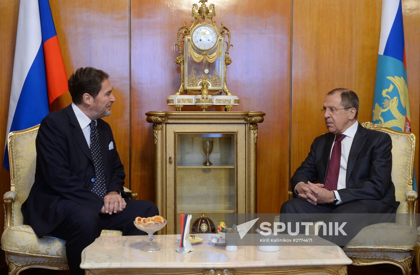 Russian Foreign Minister Sergei Lavrov meets with BSEC Secretary General Michael Christidis