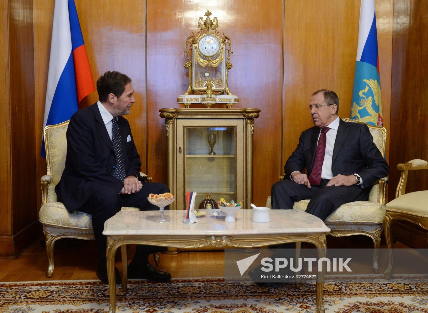 Russian Foreign Minister Sergei Lavrov meets with BSEC Secretary General Michael Christidis